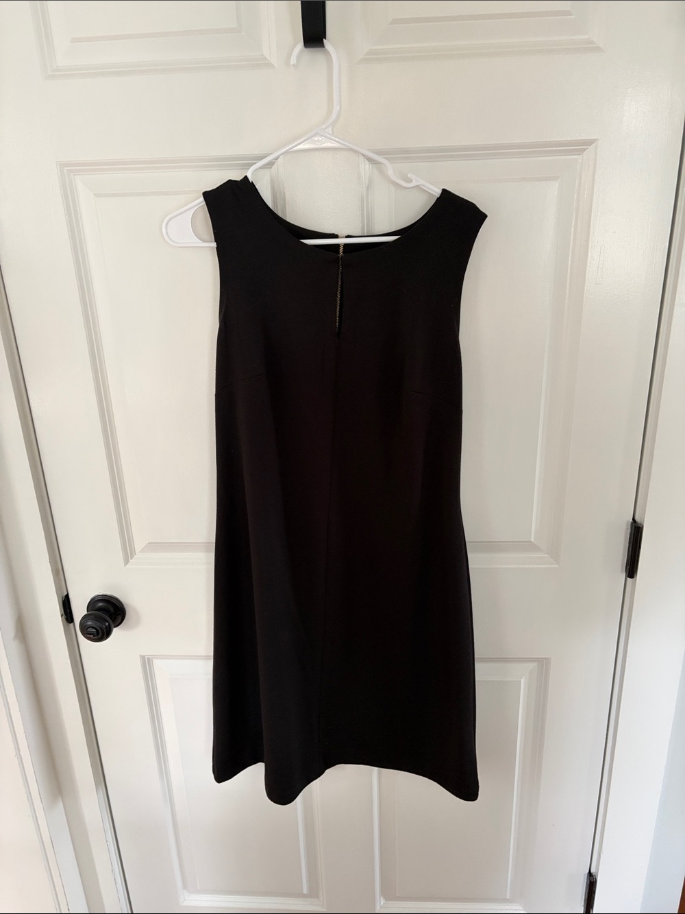 Taylor Black Sleeveless Shift Dress